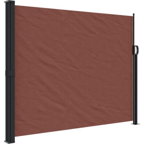 Auvent latéral rétractable marron 160x300