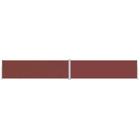 Auvent latéral rétractable Marron 180x1200 cm