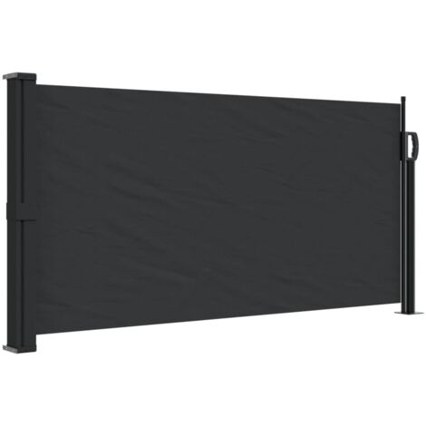 Auvent latéral rétractable noir 100x300