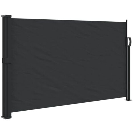 Auvent latéral rétractable noir 120x300