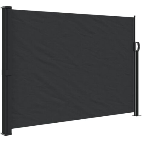 Auvent latéral rétractable noir 140x300