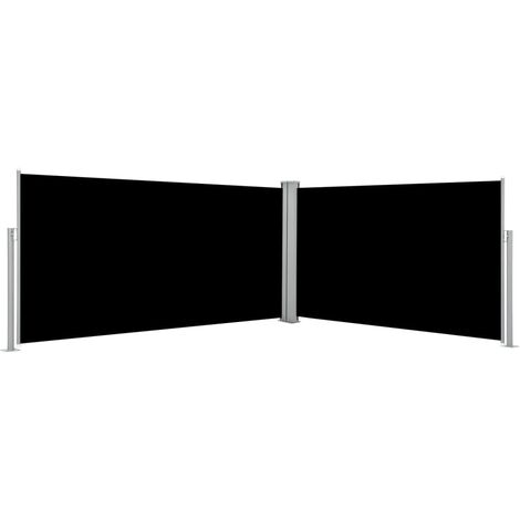 Auvent latéral rétractable Noir 160 x 600 cm