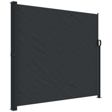 Auvent latéral rétractable noir 180x500