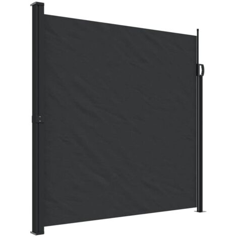Auvent latéral rétractable noir 200x300