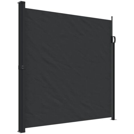 Auvent latéral rétractable noir 200x600