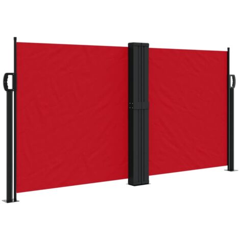 Auvent latéral rétractable rouge 120x1000
