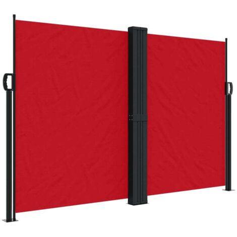 Auvent latéral rétractable rouge 160x1000