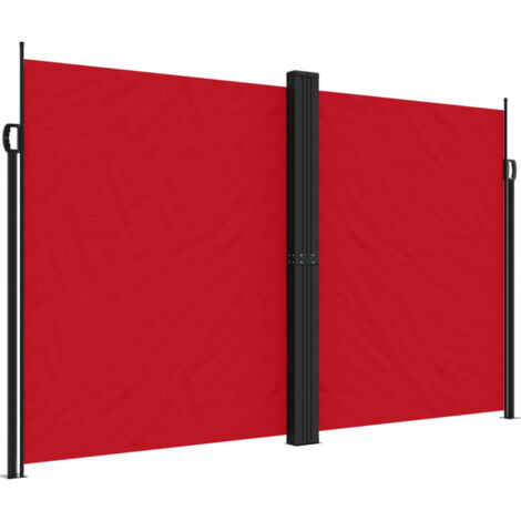 Auvent latéral rétractable Rouge 200x1200 cm