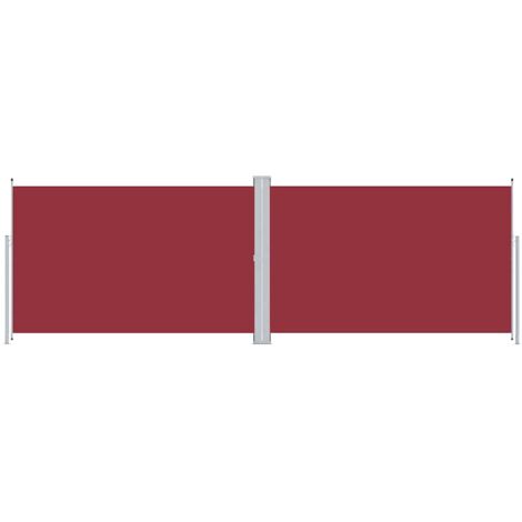 Auvent latéral rétractable Rouge 200x600 cm