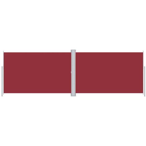 Auvent latéral rétractable Rouge 220x600 cm