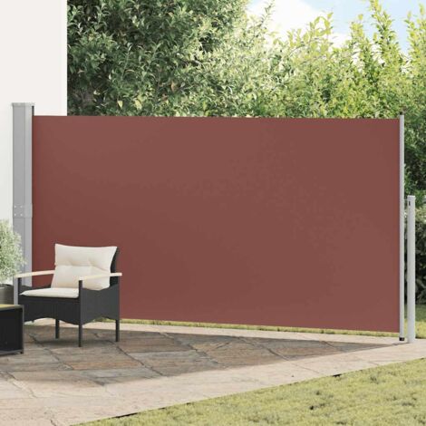 Auvent latéral rétractable  Store Banne Auvent de jardin 160 x 500 cm Marron 80308