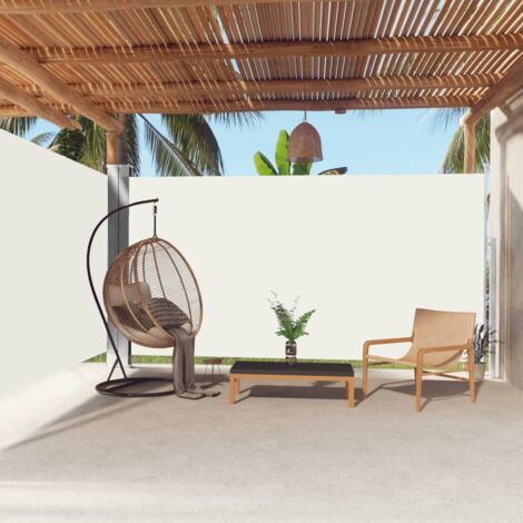 Auvent latéral rétractable  Store Banne Auvent de jardin Crème 200x600 cm 25873