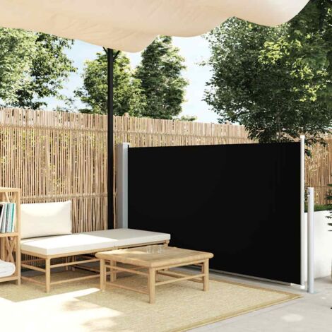 Auvent latéral rétractable-Store banne rétractable 120 x 300 cm Noir 994669