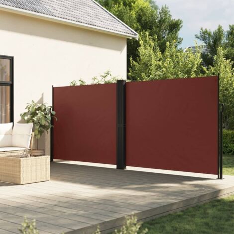 Auvent latéral rétractable-Store banne rétractable marron 160x1200 cm 718098
