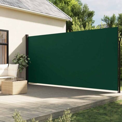 Auvent latéral rétractable-Store banne rétractable vert foncé 200x300 cm 847804