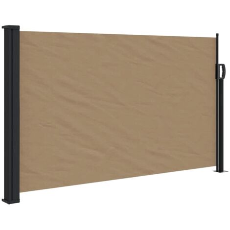 Auvent latéral rétractable taupe 120x500 cm