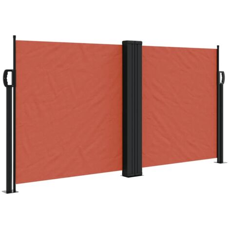 Auvent latéral rétractable terre cuite 120x600 cm