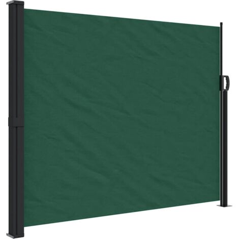 Auvent latéral rétractable vert foncé 160x300 cm
