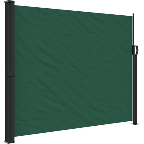 Auvent latéral rétractable vert foncé 170x300 cm