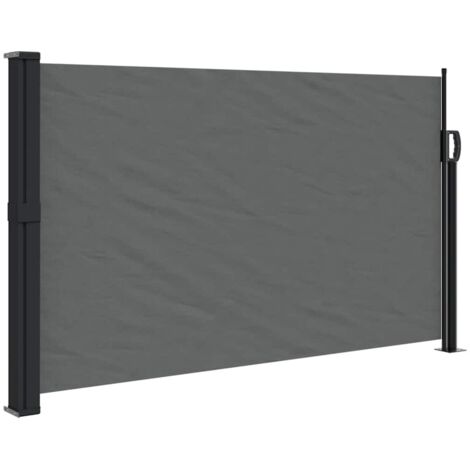 Auvent latéral rétractable，Store banne，Marquise Brise-soleil anthracite 120x300 cm CFW562051