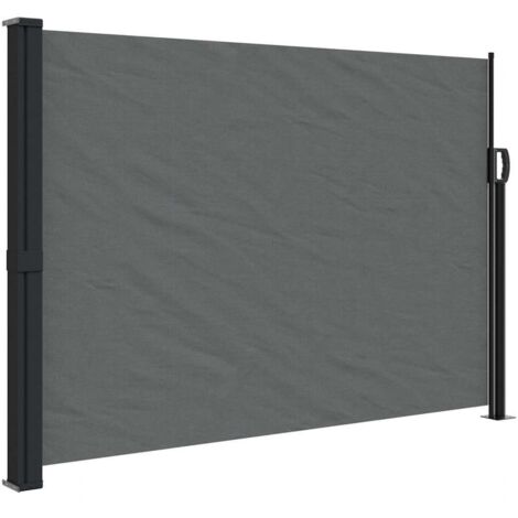 Auvent latéral rétractable，Store banne，Marquise Brise-soleil anthracite 140x600 cm CFW768247