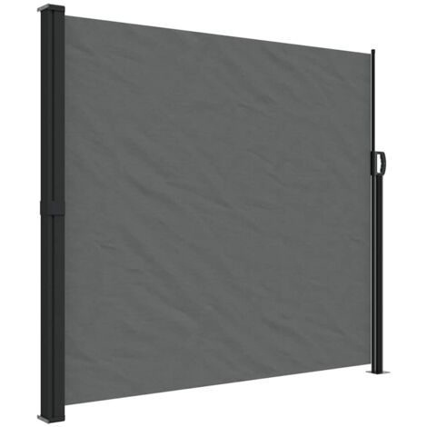 Auvent latéral rétractable，Store banne，Marquise Brise-soleil anthracite 180x300 cm CFW602708