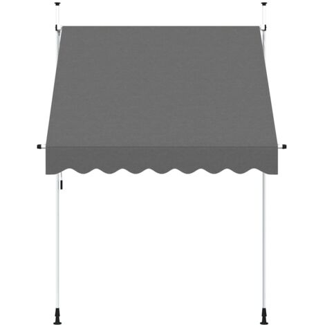 Auvent manuel rétractable 200 cm Anthracite