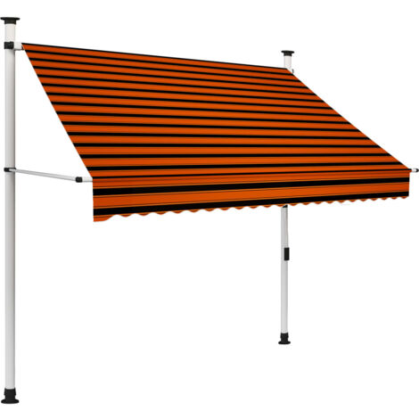 vidaXL Auvent Manuel Rétractable Store Jardin Terrasse Extérieur 100-400 cm