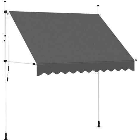 Auvent manuel rétractable 250 cm Anthracite