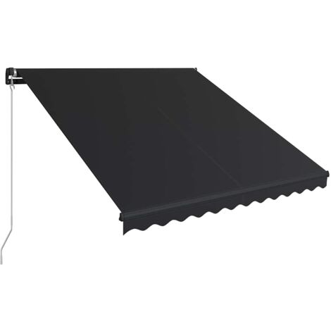 Auvent manuel rétractable 350x250 cm Anthracite