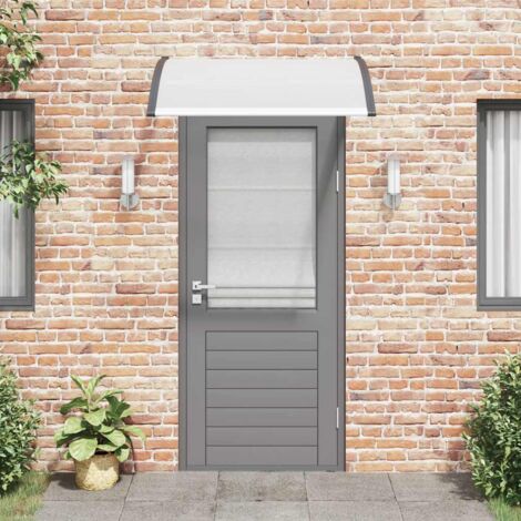 Auvent Marquise de porte, Store Banne pour porte, 120 x 100 cm PC OIB5058E