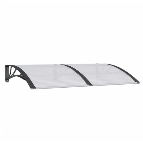 Auvent Marquise de porte, Store Banne pour porte, Noir 150x100 cm Polycarbonate OIB4488E