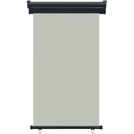 Auvent Marquise latéral de balcon, Store Banne pour Jardin Balcon Terrasse, 100x250 cm Gris OIB7384E