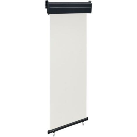 Auvent Marquise latéral de balcon, Store Banne pour Jardin Balcon Terrasse, 60x250 cm Crème OIB4409E