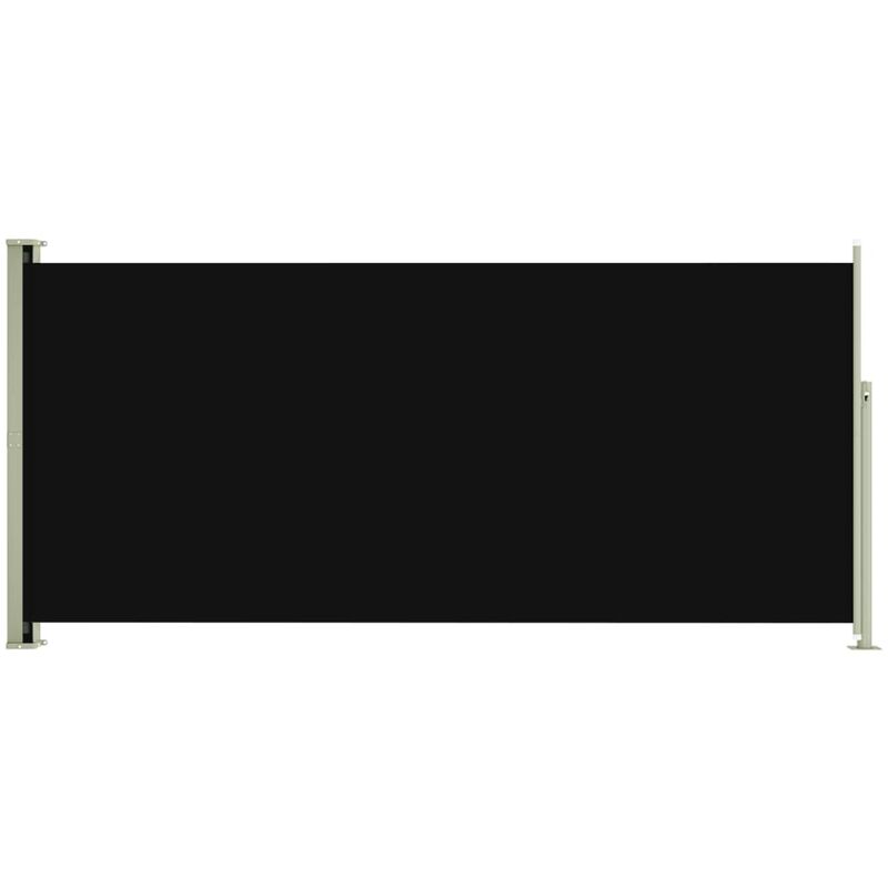 Helloshop26 - Auvent paravent store brise-vue latéral rétractable de patio jardin terrasse balcon protection visuelle écran 140 x 300 cm noir