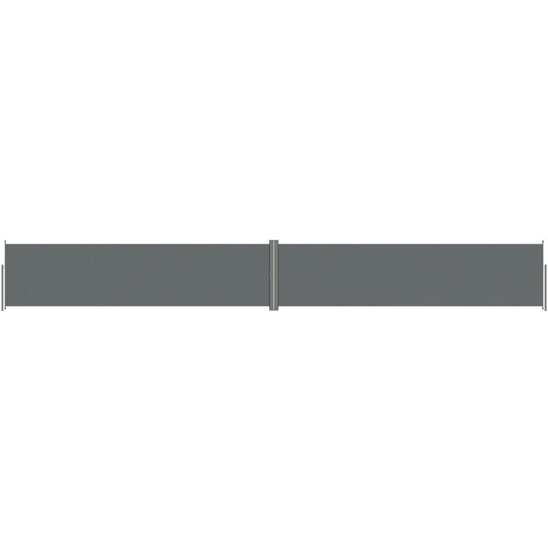 Helloshop26 - Auvent paravent store brise-vue latéral rétractable de patio jardin terrasse balcon protection visuelle écran 160 x 1200 cm anthracite
