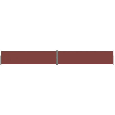 Auvent paravent store brise-vue latéral rétractable de patio jardin terrasse balcon protection visuelle écran 160 x 1200 cm marron