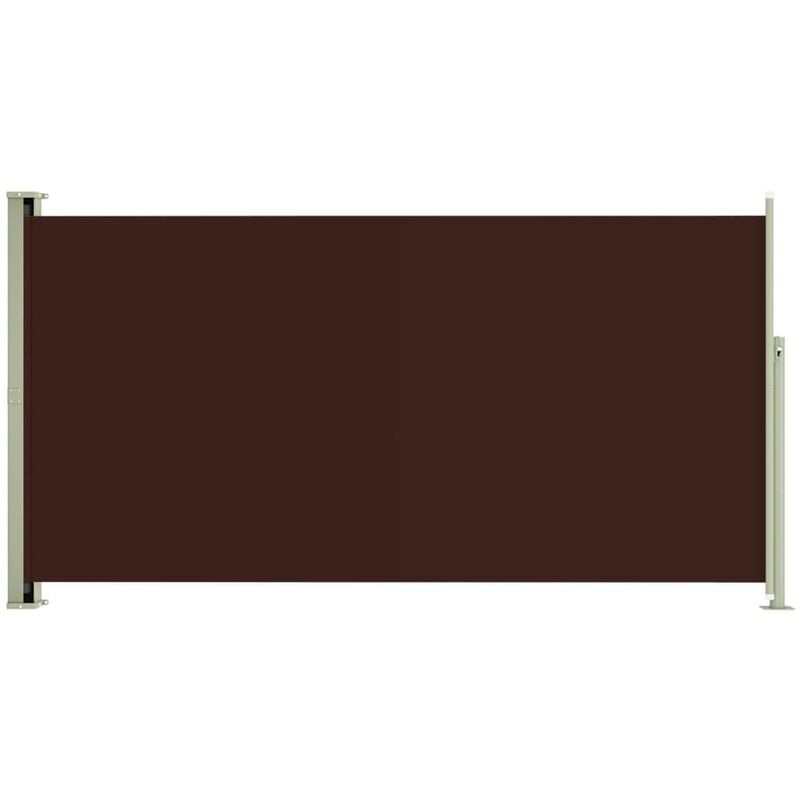 Helloshop26 - Auvent paravent store brise-vue latéral rétractable de patio jardin terrasse balcon protection visuelle écran 160 x 300 cm marron