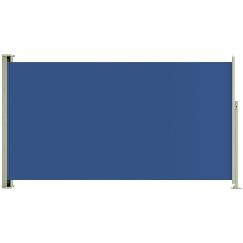 Helloshop26 - Auvent paravent store brise-vue latéral rétractable de patio jardin terrasse balcon protection visuelle écran 170 x 300 cm bleu