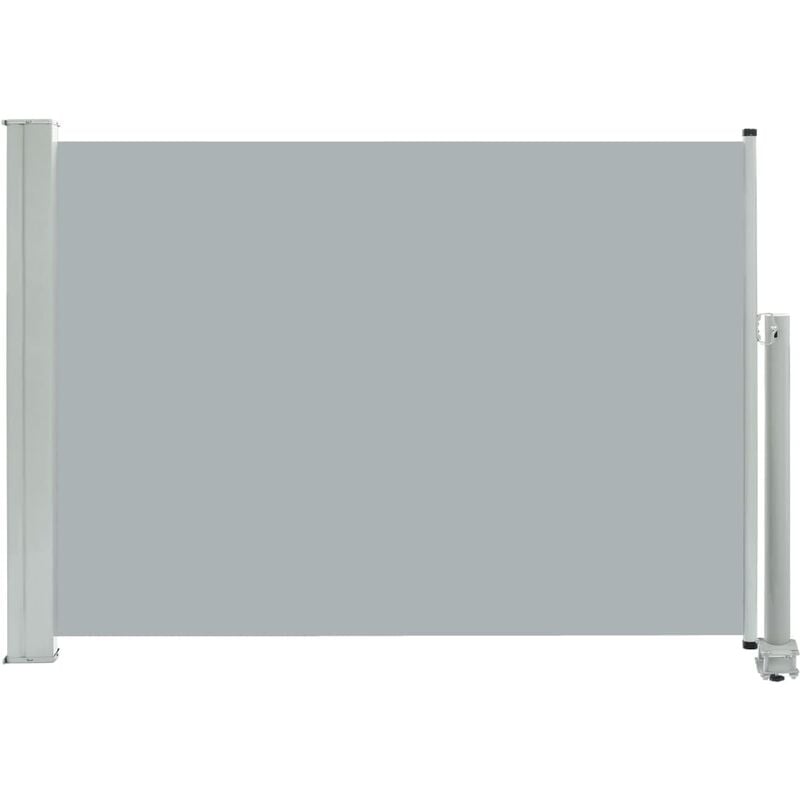 Helloshop26 - Auvent paravent store brise-vue latéral rétractable de patio jardin terrasse balcon protection visuelle écran 80 x 300 cm gris