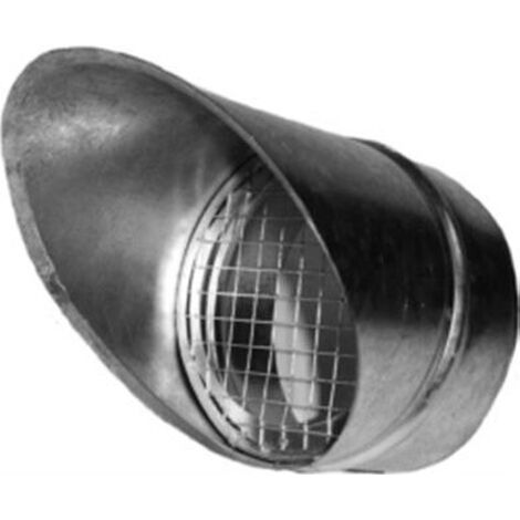 auvent pare pluie en galva diamètre 125 mm