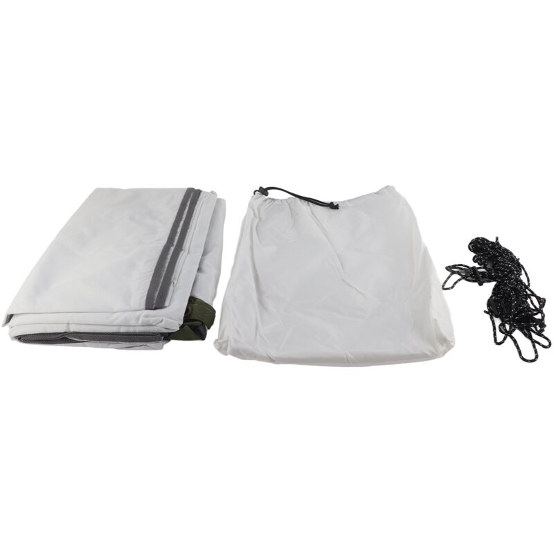 Auvent pare-soleil carré, imperméable, protégé contre les uv, avec tendeur, voile de terrasse, de balcon LxP : 3 x 4 m, blanc cassé