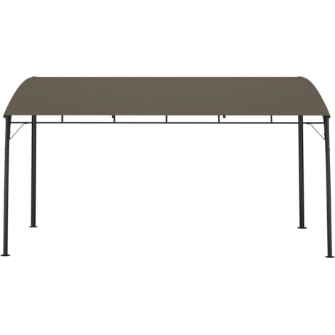 Auvent pare-soleil de jardin Store Banne Marquise 4x3x2,55 m Taupe 35651