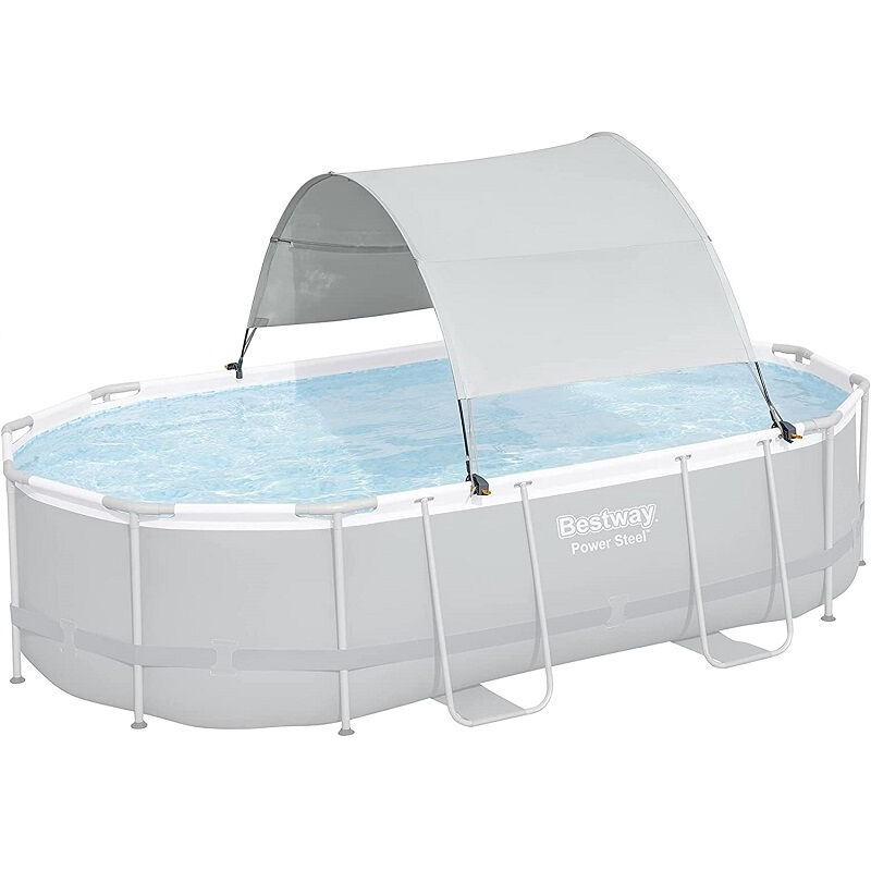 Bestway - Auvent pour piscine tubulaire largeur 2,10 à 3,40 m