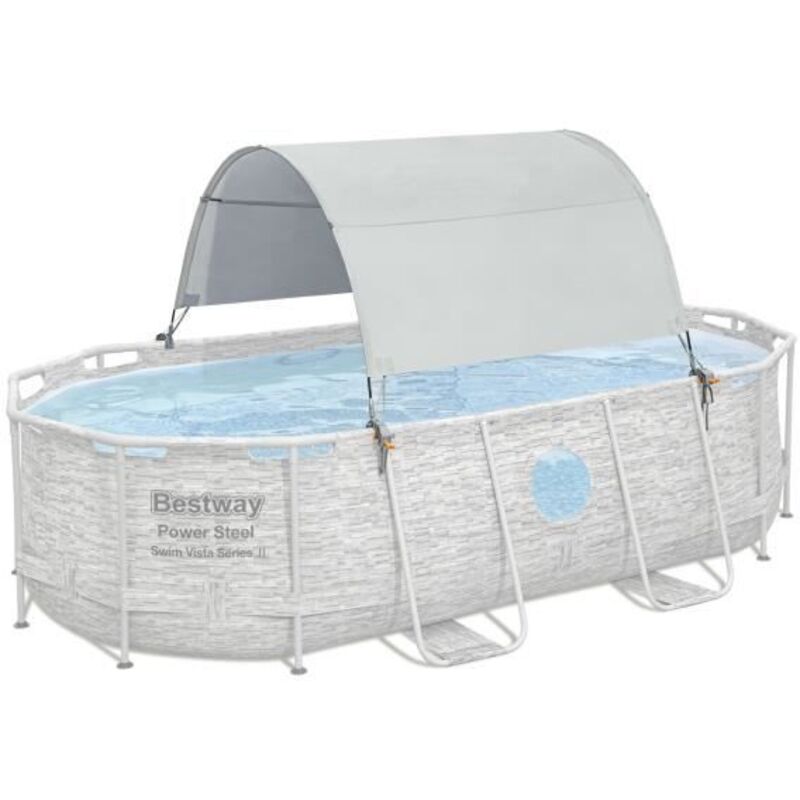 Bestway - Auvent pour piscine ovale et rectangulaire