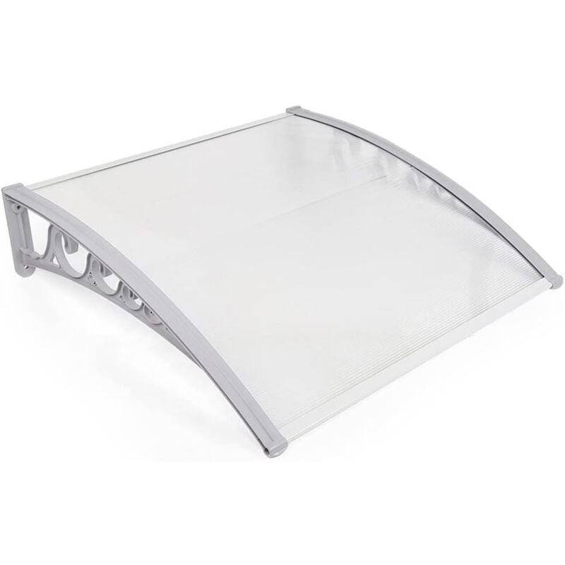 Auvent pour Porte Avant auvent voûté en Polycarbonate auvent, Support PP, Toit de Porte pour Protection Solaire extérieure Protection Contre la