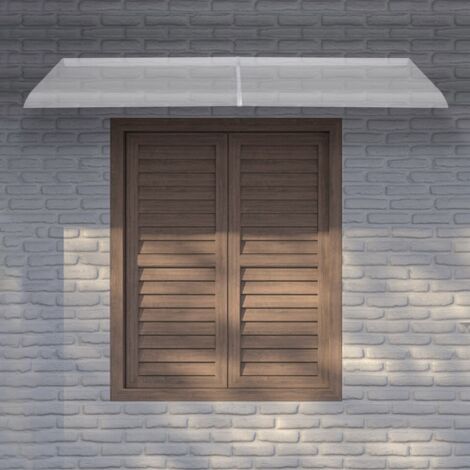 Auvent pour porte d'entrée, auvent en verre pour porte d'entrée, auvent en polycarbonate pour porte d'entrée, auvent pour porte d'entrée, auvent Pent, épaisseur 3,5 mm, pour balcon extérieur, garage, 