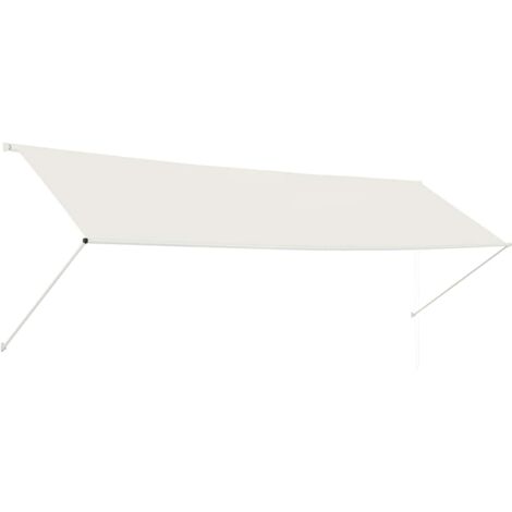 Auvent rétractable 400x150 cm Crème
