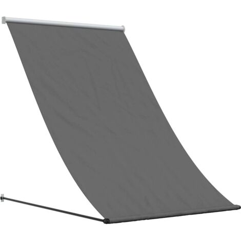 Auvent rétractable anthracite 150x150 m tissu et acier