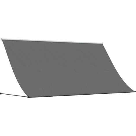 Auvent rétractable anthracite 300x150 m tissu et acier